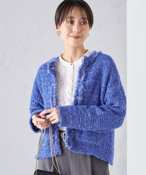 SHIPS WOMEN(シップス　ウィメン)/〈手洗い可能〉ラメ ツイード フリンジ ジャケット 24SS ◇/img47