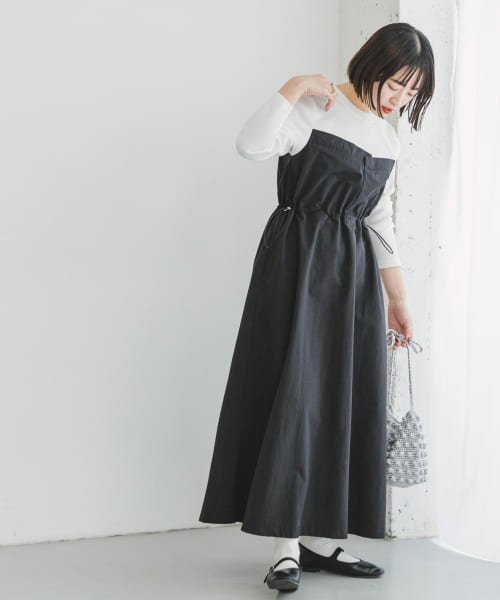 ITEMS URBANRESEARCH(アイテムズ アーバンリサーチ（レディース）)/ドッキングナイロンワンピース/img02