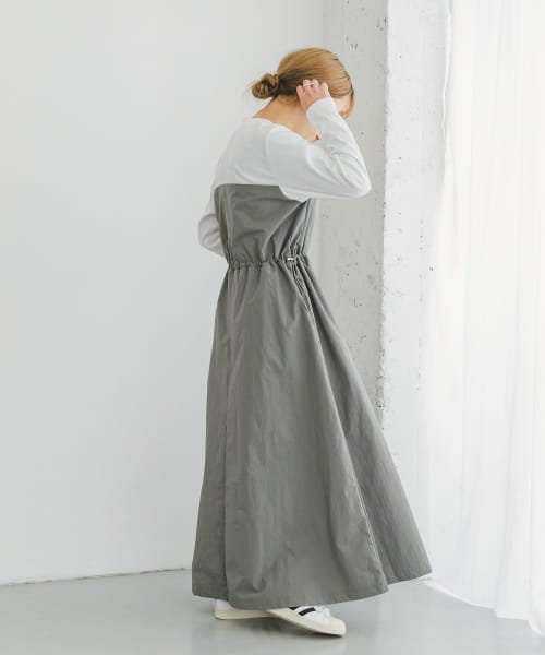 ITEMS URBANRESEARCH(アイテムズ アーバンリサーチ（レディース）)/ドッキングナイロンワンピース/img09