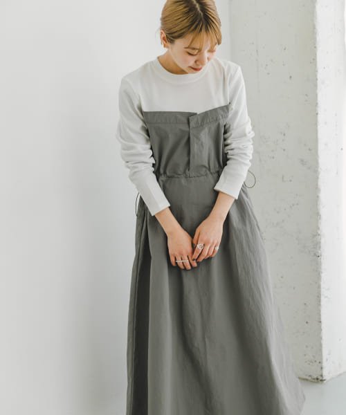 ITEMS URBANRESEARCH(アイテムズ アーバンリサーチ（レディース）)/ドッキングナイロンワンピース/img10