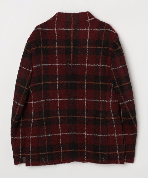 GIANFRANCO BOMMEZZADRI: ブークレ タータンチェック ジャケット 