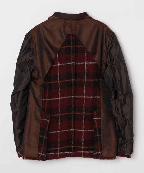 GIANFRANCO BOMMEZZADRI: ブークレ タータンチェック ジャケット 
