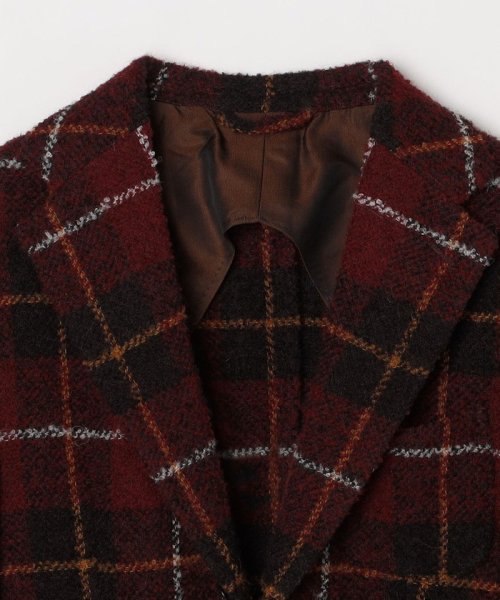 GIANFRANCO BOMMEZZADRI: ブークレ タータンチェック ジャケット 