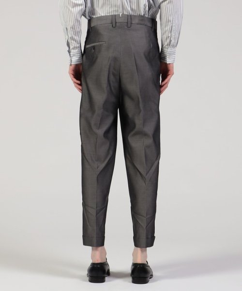 ウールシルク 2プリーツパンツ 