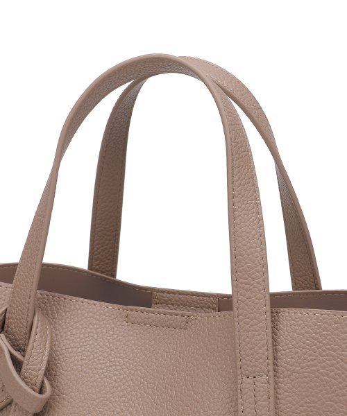 UNGRID bag(アングリッド　バッグ)/プレートキーリング付き　軽量シュリンクミディアムハンドバッグ/img37