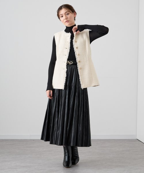 フィルムツイードペプラムジレ なし 着用サイズ