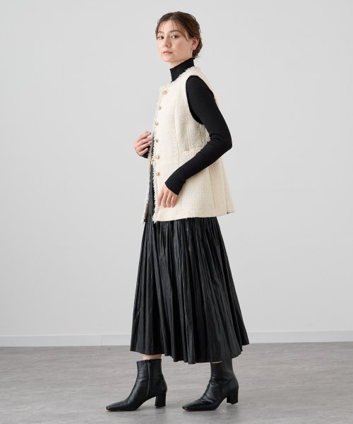 フィルムツイードペプラムジレ なし 着用サイズ