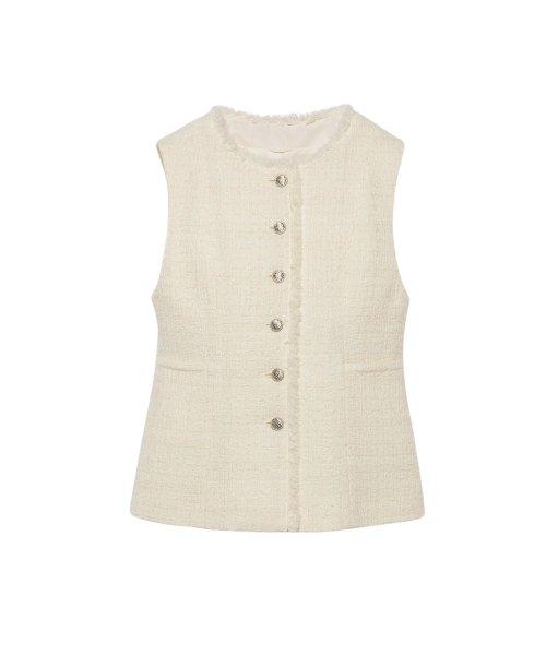 フィルムツイードペプラムジレ なし 着用サイズ