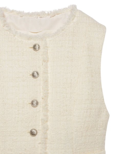 フィルムツイードペプラムジレ なし 着用サイズ