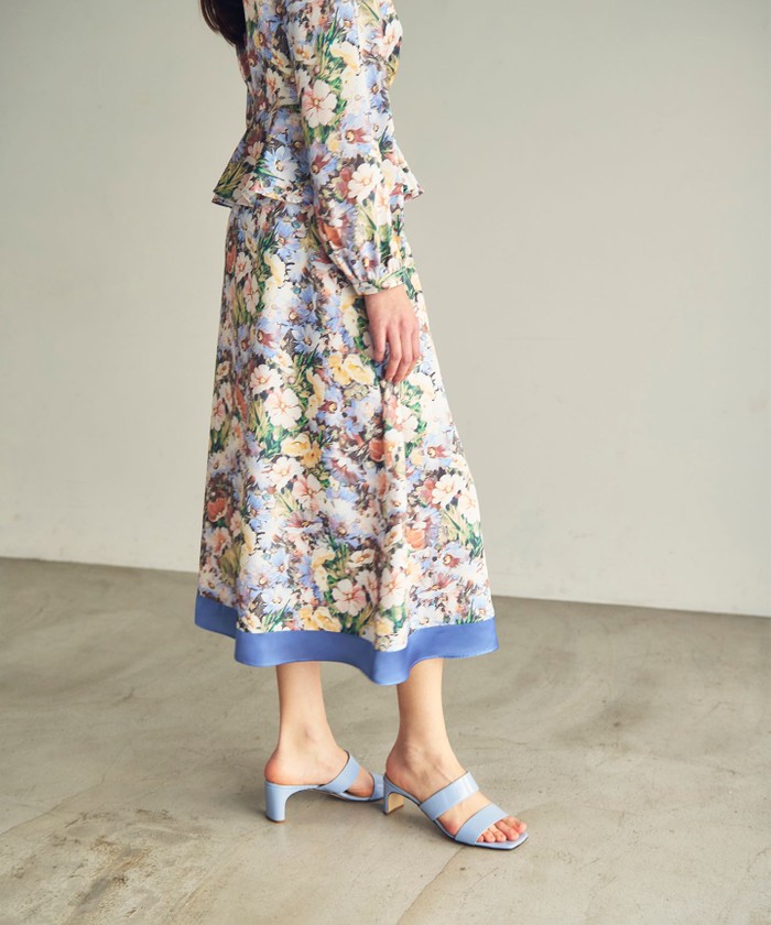 グラデフラワープリントスカート(505826178)｜阪急百貨店公式