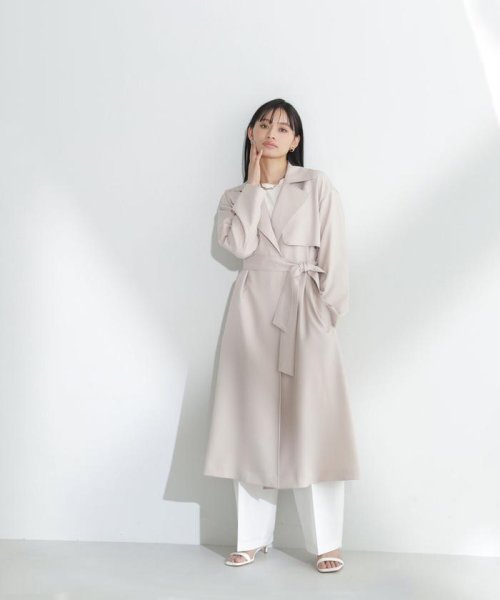 NATURAL BEAUTY BASIC(ナチュラルビューティーベーシック)/＜パウダリーツイルシリーズ＞ベルテッドコート　24SS/img25