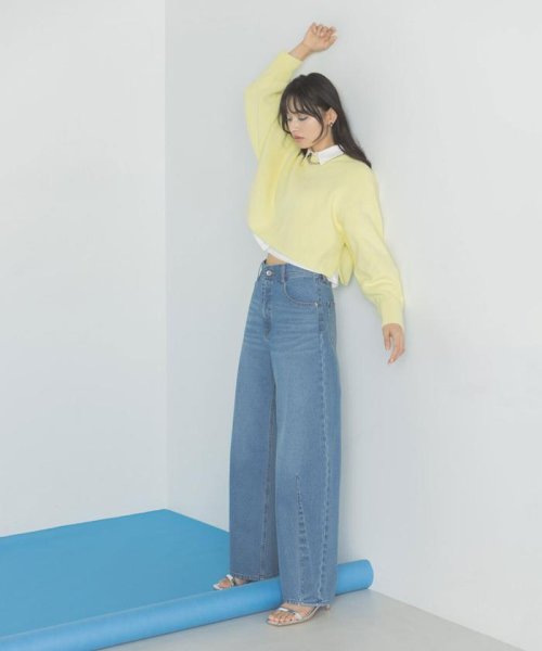 NATURAL BEAUTY BASIC(ナチュラルビューティーベーシック)/クロップドニット＆シャツセット　24SS/img30