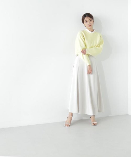 NATURAL BEAUTY BASIC(ナチュラルビューティーベーシック)/クロップドニット＆シャツセット　24SS/img32