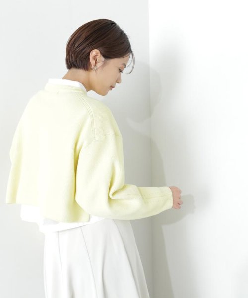 NATURAL BEAUTY BASIC(ナチュラルビューティーベーシック)/クロップドニット＆シャツセット　24SS/img33