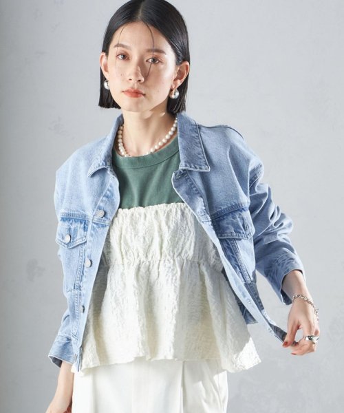 SHIPS WOMEN(シップス　ウィメン)/〈洗濯機可能〉クロップド デニム ジャケット 24SS ◇/img16