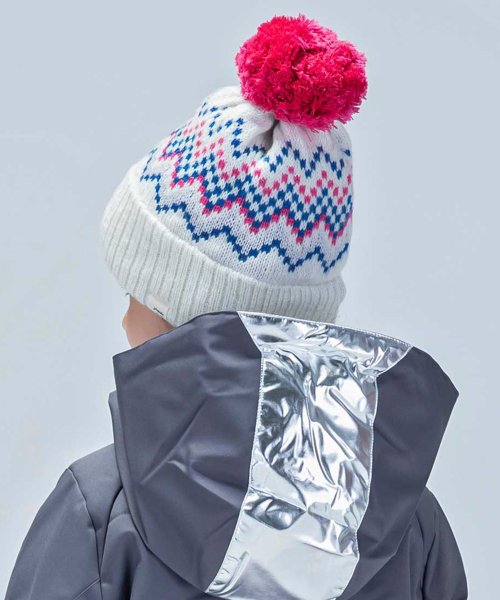 phenix(phenix)/Phenix フェニックス Mix Border Junior Knit Hat ミックスボーダー ジュニア スキー ニット ハット 帽子 吸汗 速乾【KIDS/img05