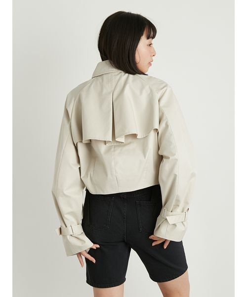 ワークディテールショートトレンチコート 予めご了承ください