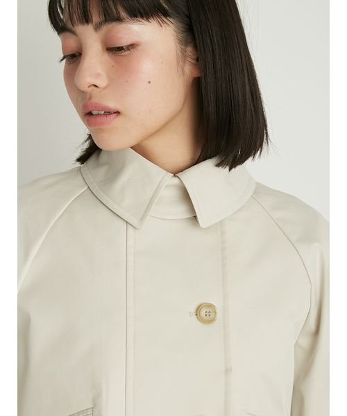 ワークディテールショートトレンチコート 予めご了承ください