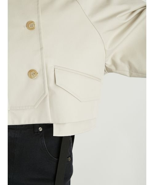 ワークディテールショートトレンチコート 予めご了承ください