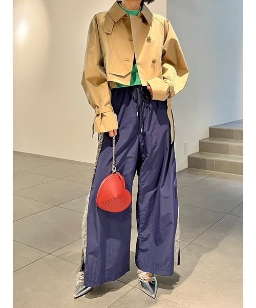 ワークディテールショートトレンチコート 予めご了承ください