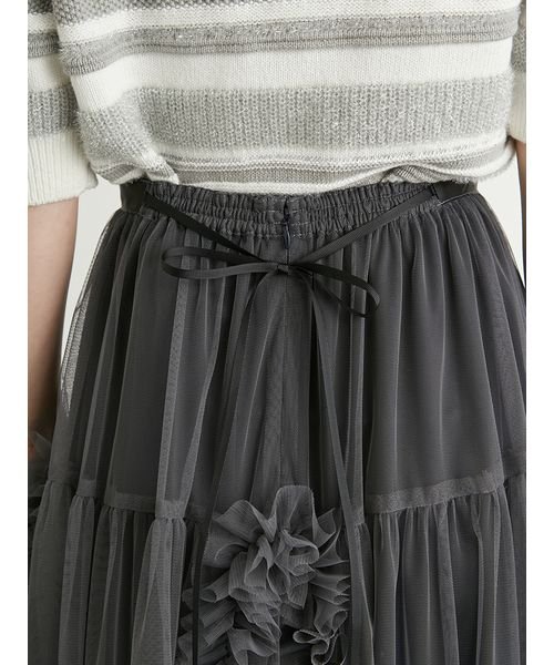 ラッフルボリュームチュールスカート 予めご了承ください