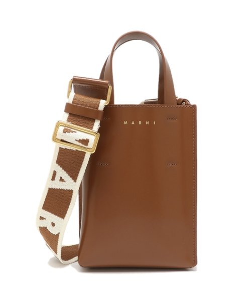 MARNI(マルニ)/マルニ ハンドバッグ ショルダーバッグ ミュゼオ ミニバッグ 2WAY ブラウン レディース MARNI SHMP0050U0 LV639 00M66/img01