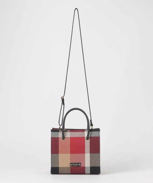 クレストブリッジチェックキャンバススクエアミニトート バッグ トートバッグ P2077923242(15950円)