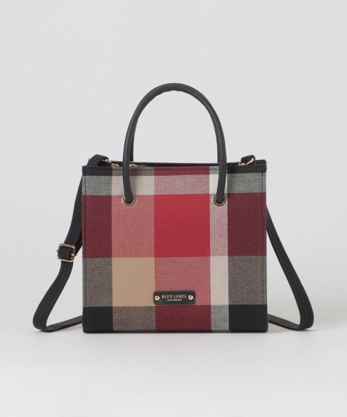 クレストブリッジチェックキャンバススクエアミニトート バッグ トートバッグ P2077923242(15950円)