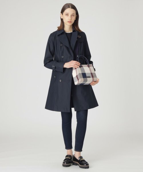 クレストブリッジチェックキャンバススクエアミニトート バッグ トートバッグ P2077923242(15950円)