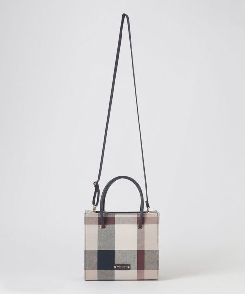 クレストブリッジチェックキャンバススクエアミニトート バッグ トートバッグ P2077923242(15950円)