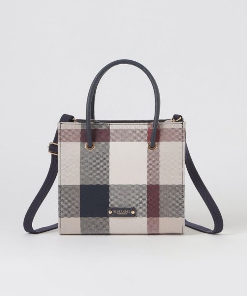 クレストブリッジチェックキャンバススクエアミニトート バッグ トートバッグ P2077923242(15950円)