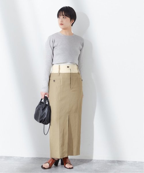 journal standard  L'essage (ジャーナルスタンダード　レサージュ)/【JANE SMITH/ジェーンスミス】RAYON LINEN COMBINATION SK：スカート/img07