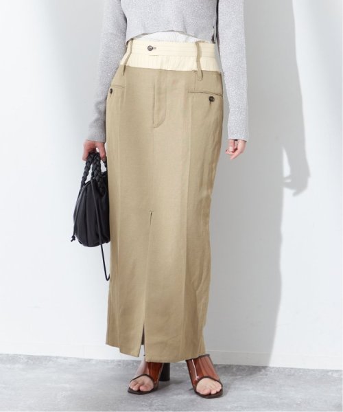 journal standard  L'essage (ジャーナルスタンダード　レサージュ)/【JANE SMITH/ジェーンスミス】RAYON LINEN COMBINATION SK：スカート/img10