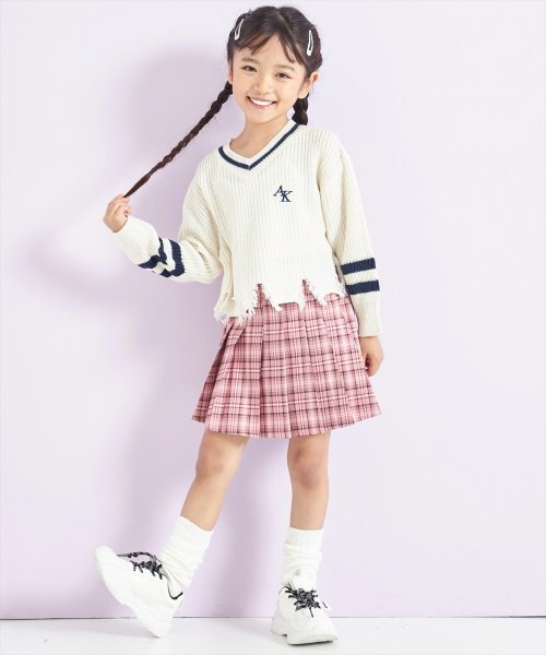 ANAP KIDS(アナップキッズ)/ダメージラインニットトップス【親子お揃い】/img04