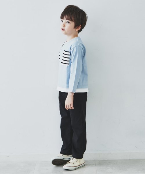 THE SHOP TK（KID）(ザ　ショップ　ティーケー（キッズ）)/【110－160/洗濯機で洗える】レイヤード風プルオーバー/img04