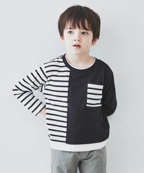 THE SHOP TK（KID）(ザ　ショップ　ティーケー（キッズ）)/【110－160/洗濯機で洗える】レイヤード風プルオーバー/img07