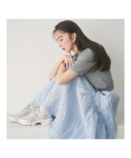 エンボスジャガードボリュームギャザースカート 予めご了承ください