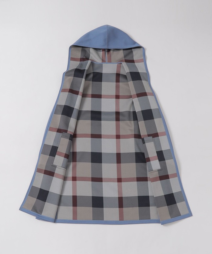 クレストブリッジチェックリバーシブルダンボールコーディガン