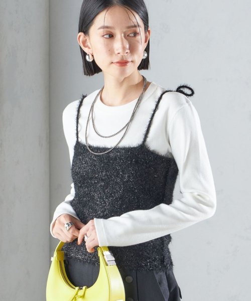 SHIPS WOMEN(シップス　ウィメン)/〈手洗い可能〉グリッター ラメ ビスチェ 24SS ◇/img15