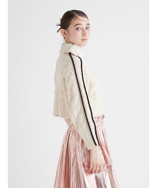 ラインニットフーディー 予めご了承ください