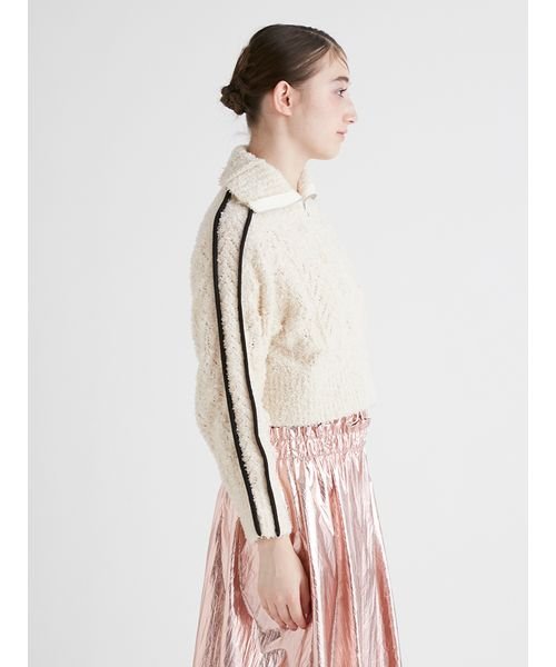 ラインニットフーディー 予めご了承ください