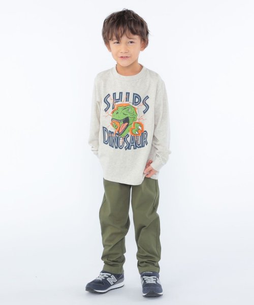 SHIPS KIDS(シップスキッズ)/SHIPS KIDS:100～130cm / 恐竜 プリント 長袖 TEE/img05