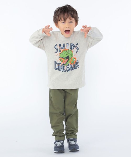 SHIPS KIDS(シップスキッズ)/SHIPS KIDS:100～130cm / 恐竜 プリント 長袖 TEE/img06