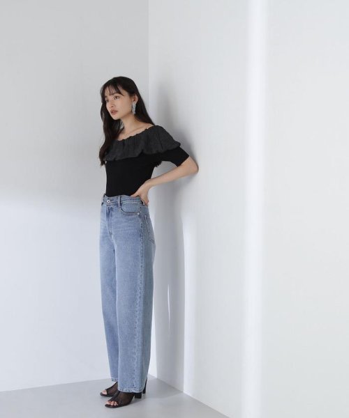 NATURAL BEAUTY BASIC(ナチュラルビューティーベーシック)/ワイドストレートデニムパンツ　24SS/img29