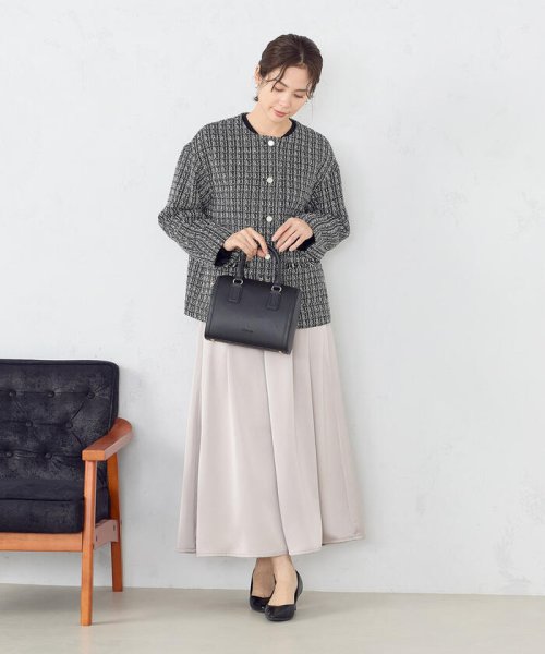 コムサモデルズ(COMME CA MODELS) |ポリエステルサテン ガウチョパンツ  