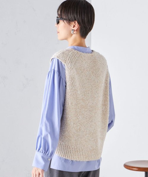 SHIPS WOMEN(シップス　ウィメン)/〈手洗い可能〉カール ヤーン スパンコール ベスト 24SS ◇/img24