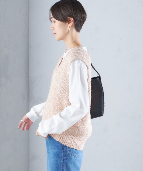 SHIPS WOMEN(シップス　ウィメン)/〈手洗い可能〉カール ヤーン スパンコール ベスト 24SS ◇/img33