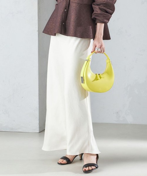 〈手洗い可能〉バイアス サテン マーメイド スカート 