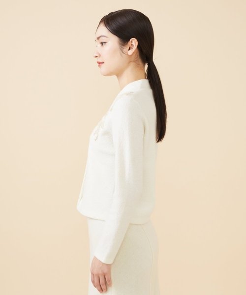 Sybilla(シビラ)/【Pure】ホワイトフラワー刺繍ニットジャケット/img04