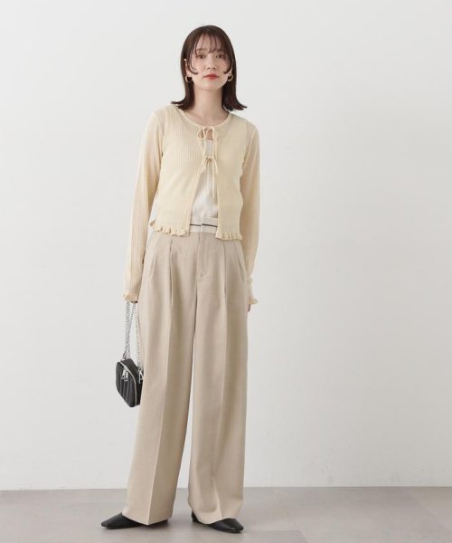 N Natural Beauty Basic(エヌナチュラルビューティベーシック)/シアーシャインリブカーディガン 24SS/img14